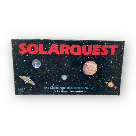 Vintage Solarquest Space Age Real Estate Board Game 1986 Western Publishing Co - Picture 1 of 11